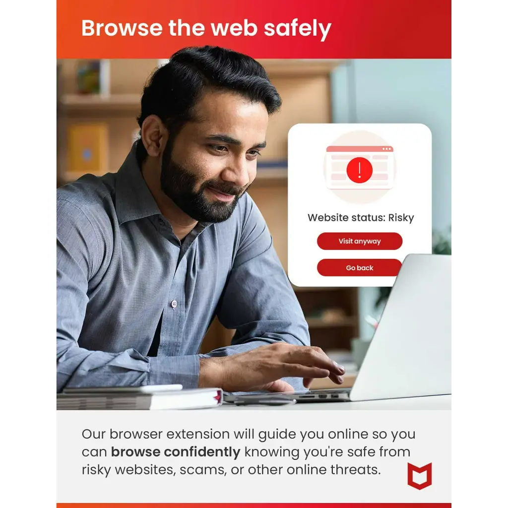 McAfee® AntiVirus Internet Security Software for 1 Device, Windows PC, 1-Year Subscription (Digital Download)