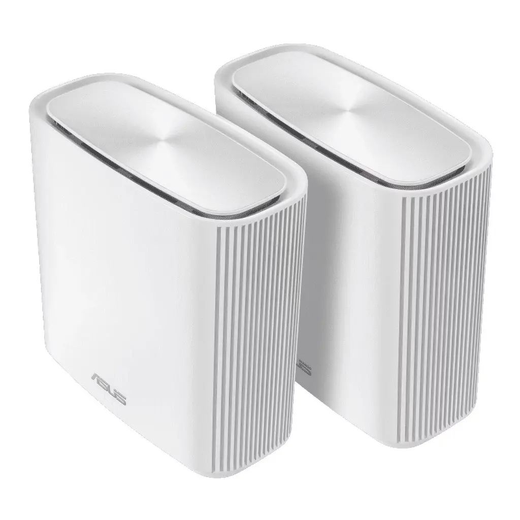 ASUS ZenWiFi XT9 AX7800 Tri-Band WiFi6 Mesh WiFiSystem (2Pack), 802.11ax, up to 5700 sq ft & 6+ Rooms, AiMesh, Lifetime Free Internet Security, Parental Controls, 2.5G WAN Port, UNII 4, White