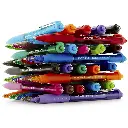 Paper Mate InkJoy Retractable Ballpoint Pen, 1.0 mm, Assorted Colors, 8 Count