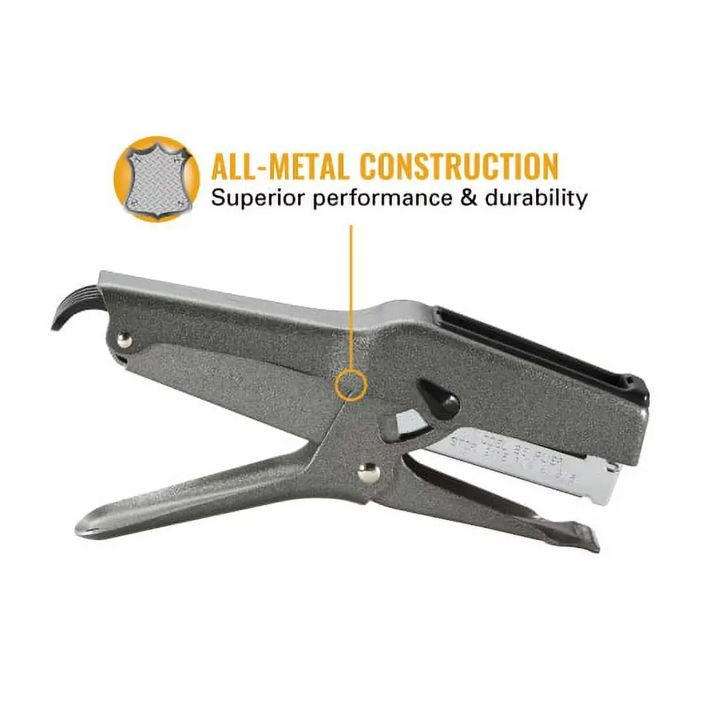 B8 Stapler 02245 Plier Staple Gun, Bostitch, Heavy Duty 45 Sheet Plier Stapler, Full-Strip