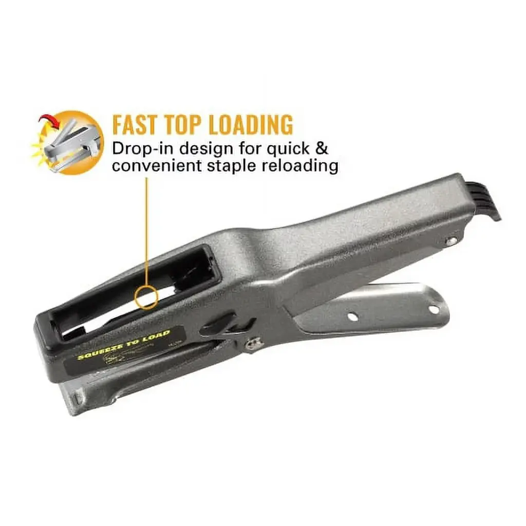 B8 Stapler 02245 Plier Staple Gun, Bostitch, Heavy Duty 45 Sheet Plier Stapler, Full-Strip