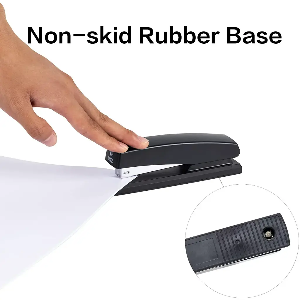 Deli Stapler, Desktop Stapler, Office Stapler, 20 Sheet Capacity, Includes 1000 Staples and Staple Remover, Black