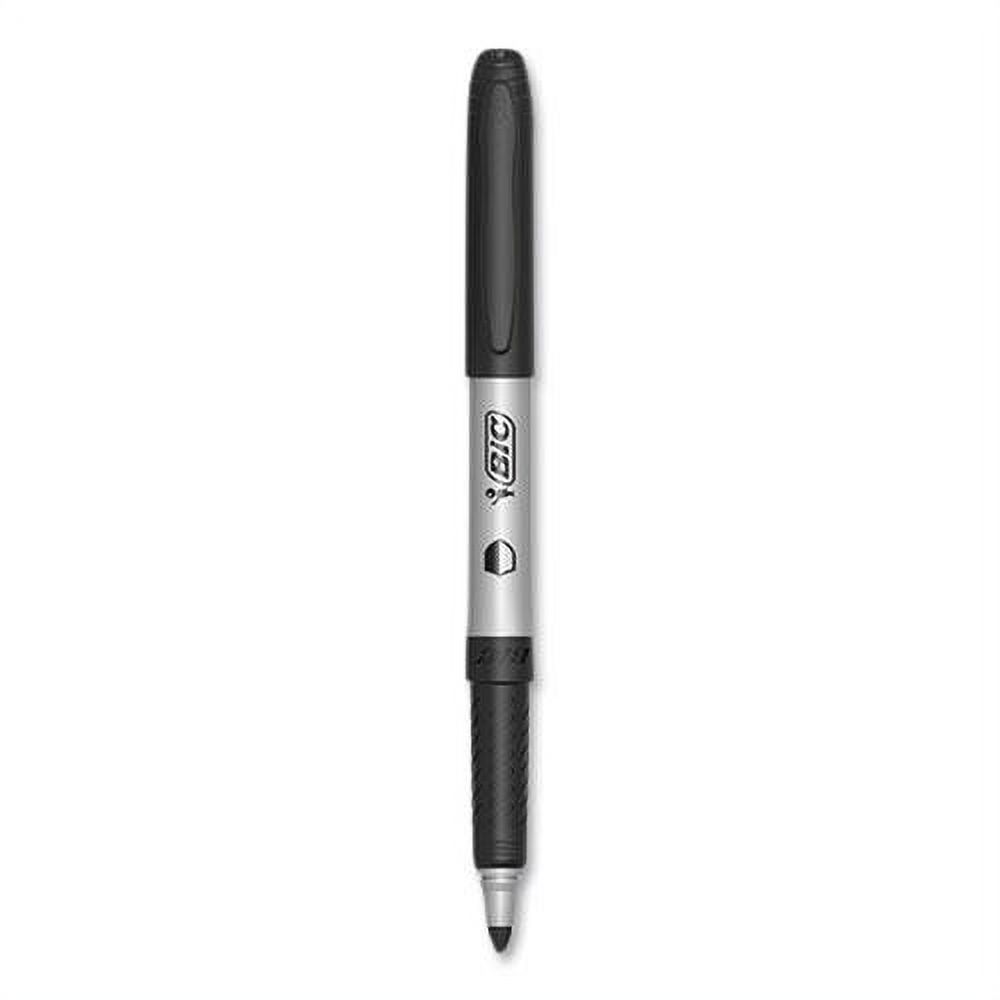 BIC® PrevaGuard Permanent Marker, Fine Bullet Tip, Black, 12/Pack GAPM11-BLK