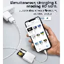ZHANGHENG SD Card Reader for iPhone iPad,Trail Game Camera Micro SD Card Reader Viewer,SLR Cameras SD Reader with Dual Slot,Photography Memory Card Adapter,Plug and Play