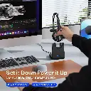 Bluetooth Headset, Wireless Headset with Microphone for PC, V5.2 Computer Headset with Noise Cancelling Mic