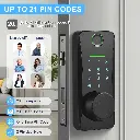 Aoresac 5in1 Smart Lock, Bluetooth Keyless Entry Door Lock with Touchscreen Keypad, TUYA APP Remote Control Smart Deadbolt Lock, 28.22oz for Home, Office