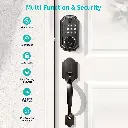 TOPVISION Smart Lock, Keyless Entry Door Lock, Fingerprint Deadbolt with Keypad, IP65 Weatherproof, Smart Deadbolt Lock for Home, Office(Black)
