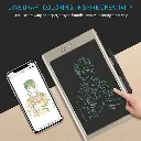 Ametoys 10’’ Smart Office Writing Pad Inspiration Sketchbook Drawing Note Pad with Stylus Pen for Hand-painting/Travelling Gold Bronze