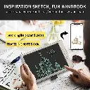 Ametoys 10’’ Smart Office Writing Pad Inspiration Sketchbook Drawing Note Pad with Stylus Pen for Hand-painting/Travelling Gold Bronze