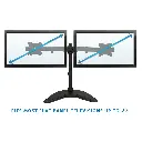Mount-It! Dual Monitor Desk Stand, Fits Two 13-27 Inch Computer Screens