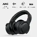 E7 Active Noise Cancelling Headphones Wireless Bluetooth Headphones with Rich Bass, Wireless Headphones with Clear Calls, Black