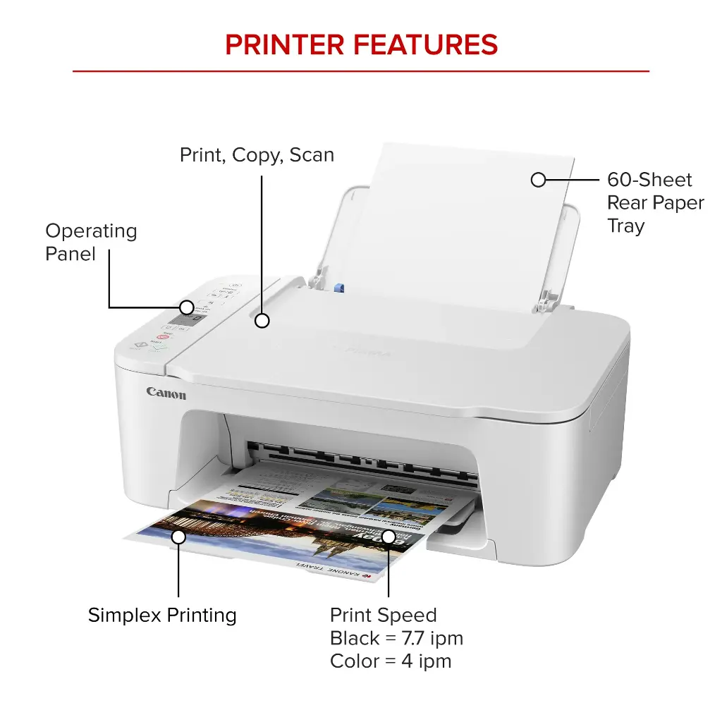 PIXMA TS3722 Wireless All-In-One Printer