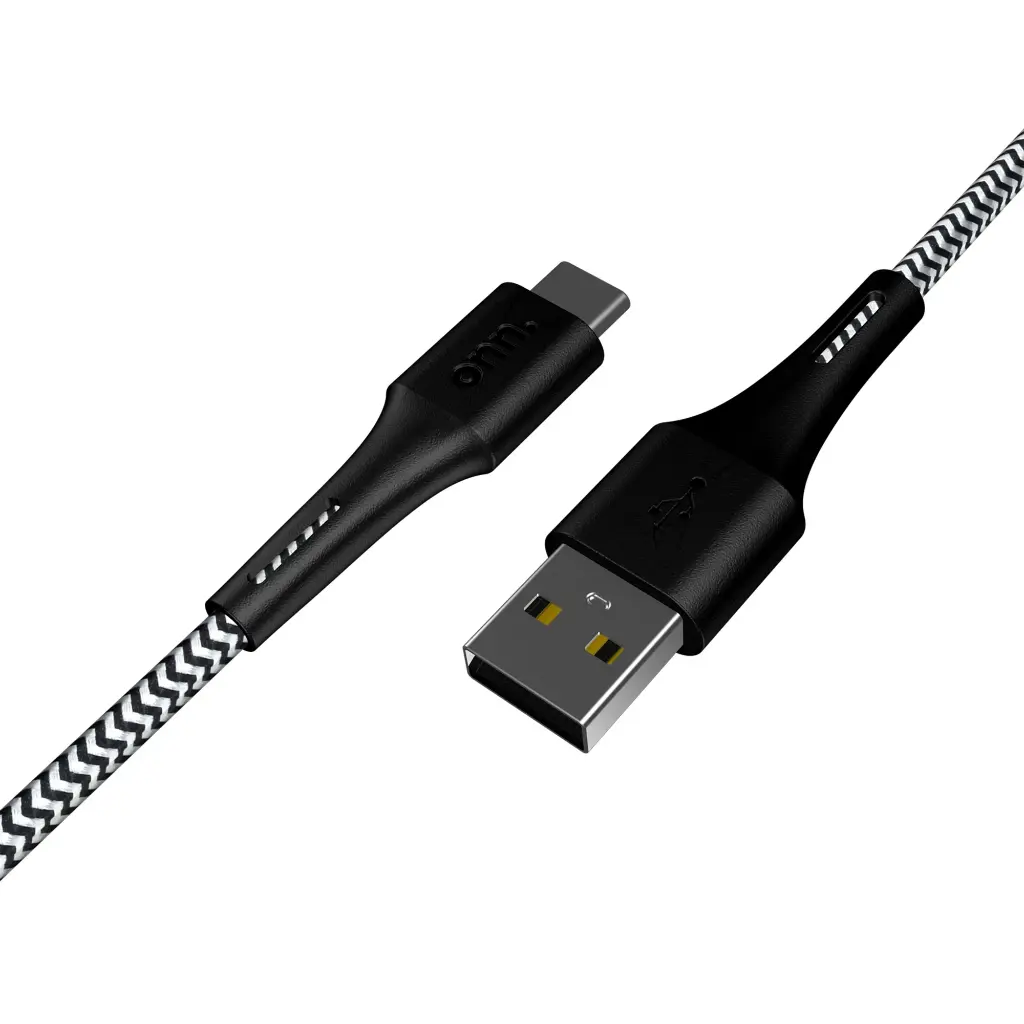 onn. 6 ft USB Type C Charging and Data Cable, Compatible with iPhone15, Samsung, Single Pack, Black