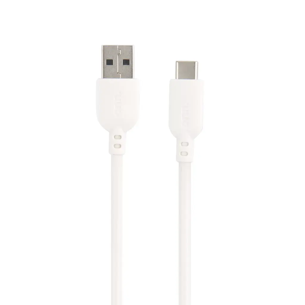 onn. USB to USB-C Cable, White, 10'
