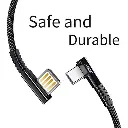 3Pack (4,6,10ft) L Shape AGOZ Type USB C Cable Fast Charger W/ LED for Samsung Galaxy Note 20 10 9, S24 S23 S22 S21 S21+ S20, S20 Ultra, S20+ S9, A10e A12 A13 A14 A21 A24 A32 A42 A51 A52 A53 A54 A71