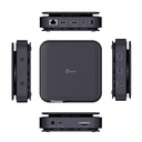 j5create USB-C Dual 4K HDMI Dock Without PD 3.1 Pass Through Charging (5.12x5.12 in and 14.7 oz), JCD3198
