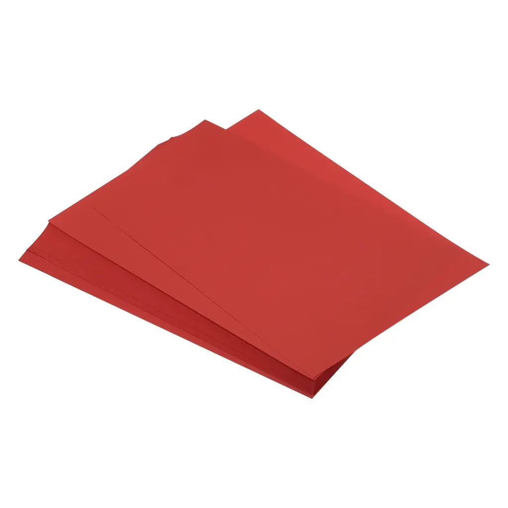 125 Sheets A4 Colored Print Copy Paper 8.5" x 11" Origami Paper Printer Paper 80gsm for Printing, Red