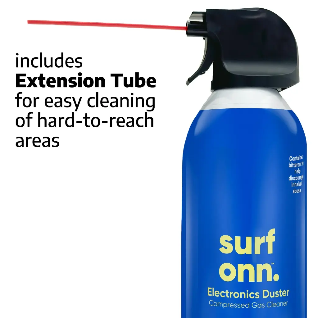 onn. Electronics Duster Compressed Gas Cleaner, 10 oz