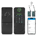 Aoresac 5in1 Smart Lock, Bluetooth Keyless Entry Door Lock with Touchscreen Keypad, TUYA APP Remote Control Smart Deadbolt Lock, 28.22oz for Home, Office