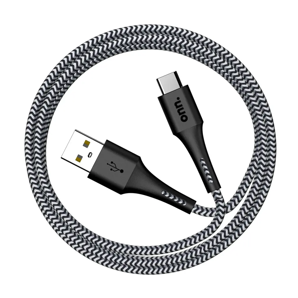 onn. 6 ft USB Type C Charging and Data Cable, Compatible with iPhone15, Samsung, Single Pack, Black
