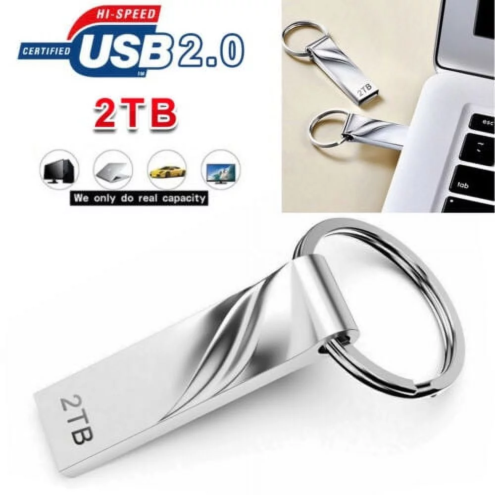 Jinyi Metal Usb 2.0 Flash Drive 2Tb Data Memory Storage Thumb Stick For Pc Laptop
