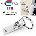 Jinyi Metal Usb 2.0 Flash Drive 2Tb Data Memory Storage Thumb Stick For Pc Laptop