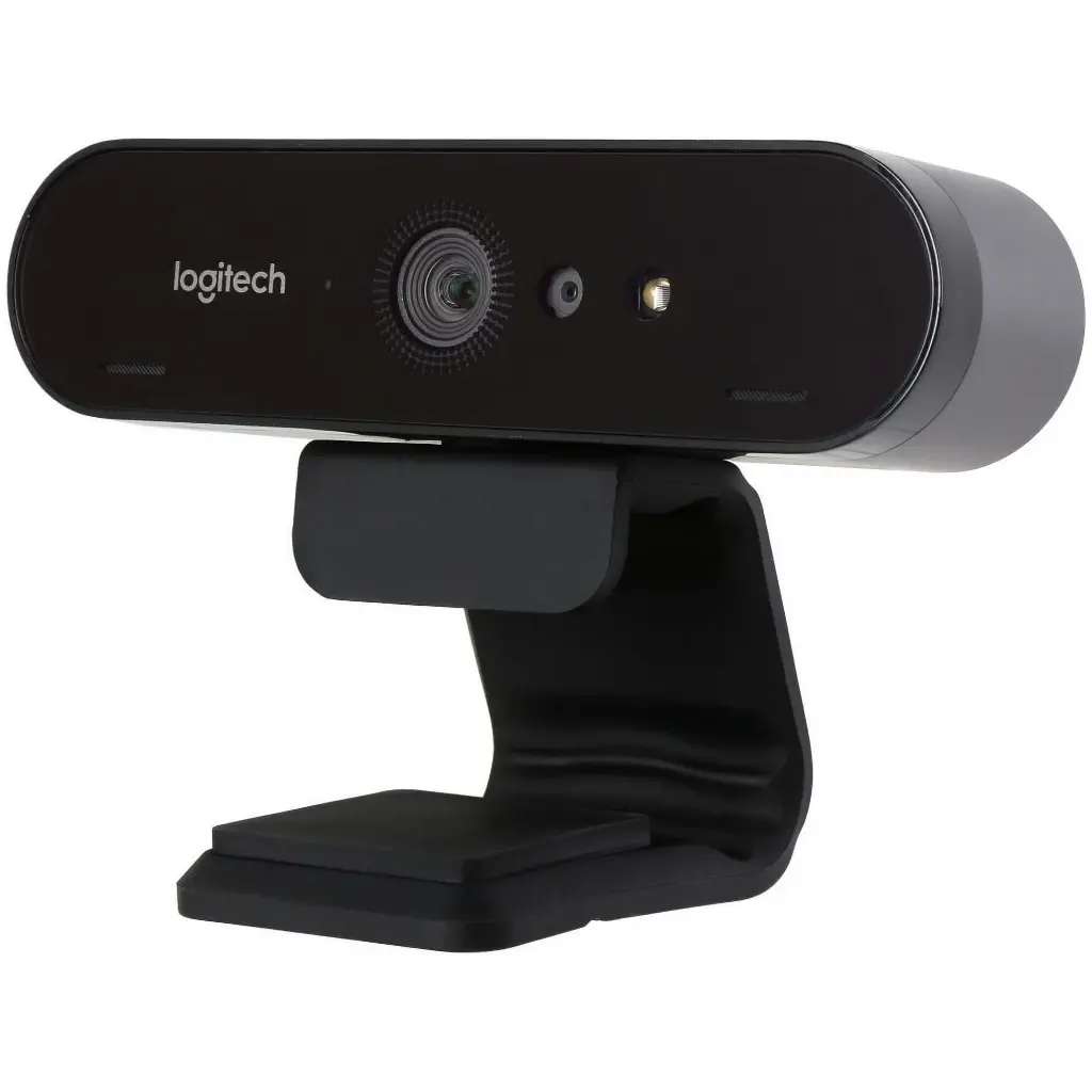 Logitech Brio 4K Webcam, Ultra 4K HD Video Calling, Noise-Canceling mic, HD Auto Light Correction, Wide Field of View, Works with Microsoft Teams, Zoom, Google Voice, PC/Mac/Laptop/Macbook/Tablet