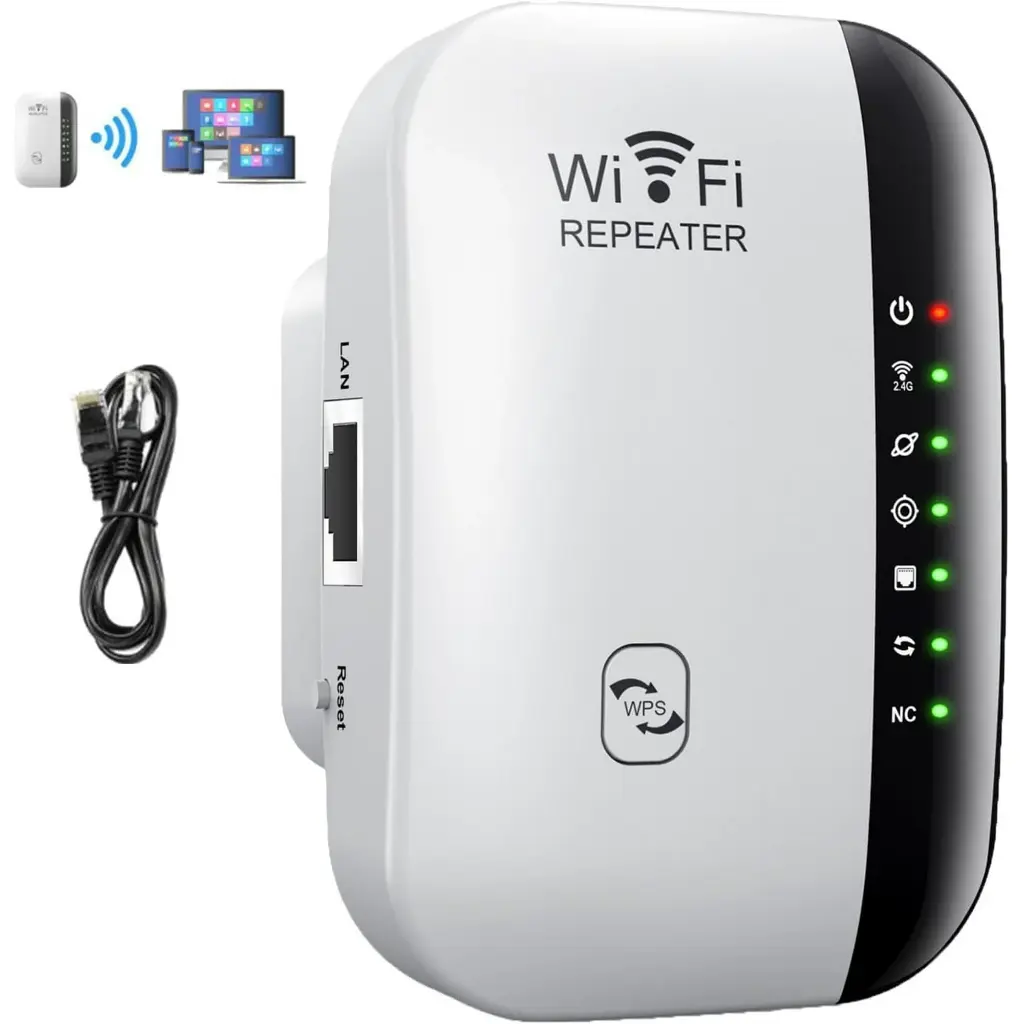 Pingerpro - Gaming WiFi Booster, Pinger Pro WiFi Booster, Nano Range WiFi Extender Booster up to 5000sq.Ft and 45 Devices, Wireless Internet Repeater for Home (Blue)