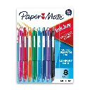 Paper Mate InkJoy Retractable Ballpoint Pen, 1.0 mm, Assorted Colors, 8 Count